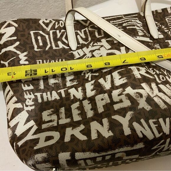 DKNY Bryant Medium Tote Graffiti purse handbag - Picture 13 of 14